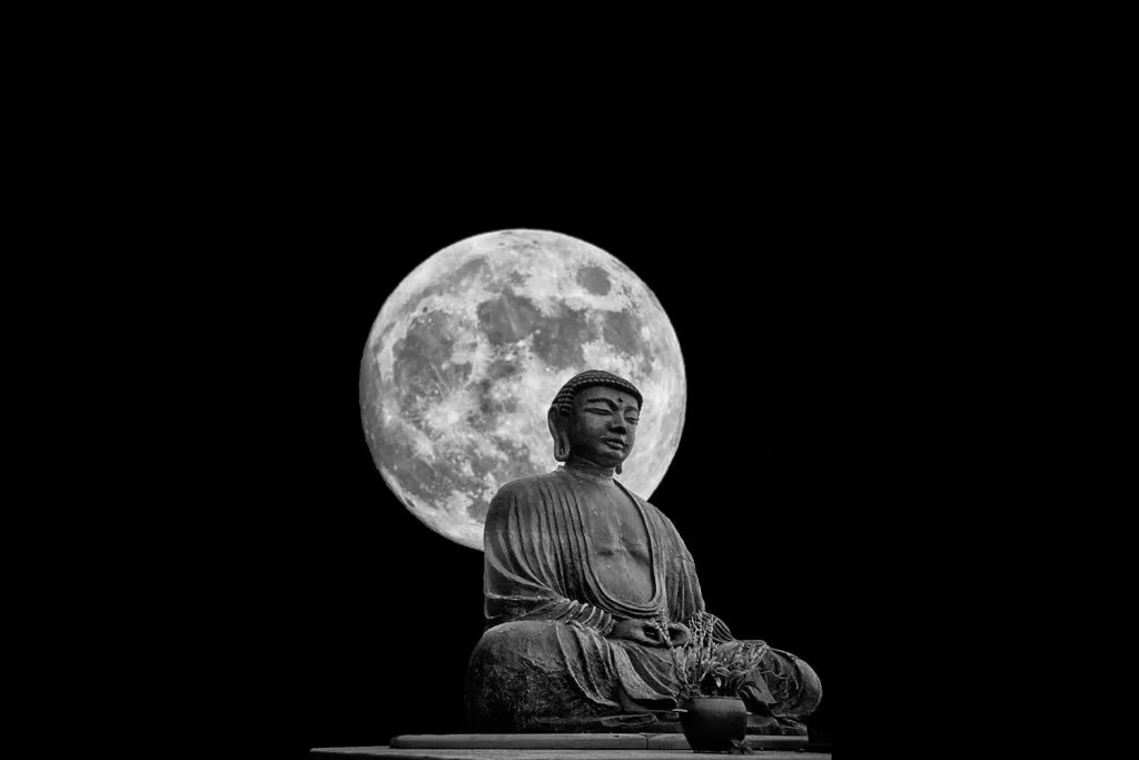 the-buddha-and-the-moon-BW-1024x683