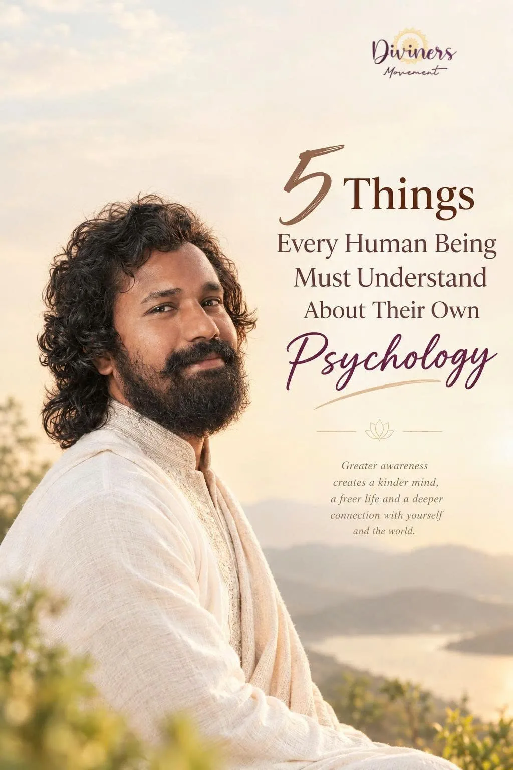 Poster: 5 Things Every Human Being Must Understand About Their Own Psychology, with Master Oneness